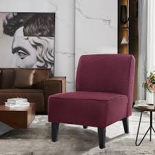Acquistate le poltroncine camera da letto per dare carattere alla vostra casa. Costway Poltrona Tappezzata Con Gambe In Legno Di Pino E Sedile Ampio Sedia Moderna Per Salone Camera Da Letto Ufficio Viola Sedie Da Pranzo Sedie Arredamento Costway