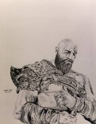 This is a subreddit for artists who particularly enjoy drawing and/or are interested in sharing their techniques. God Of War Kratos Pen Drawing Dog Drawing Simple Easy Drawings Drawings