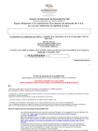 Les candidats doivent déposer le cerfa n°12818*02 (livret de recevabilité) à compter du 1er octobre 2020. Dossier De Demande De Recevabilite Vae 2019 Affaires