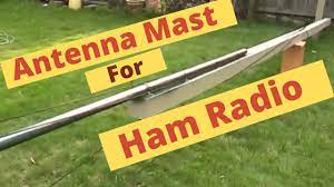 Ground your antenna mast to an 8' grounding rod placed near the bottom of your mast. Antenna Mast Homemade For Ham Radio Youtube