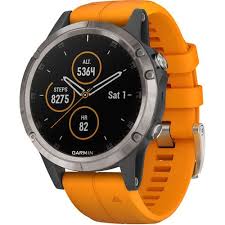 Suunto 9 Baro Titanium Vs Garmin Fenix 5x Plus Garmin Fenix 5 Plus Sapphire Edition Multi Sport Training Gps Watch 47mm Titanium With Solar Flare Orange Garmin Fenix Gps Watch Garmin Watch