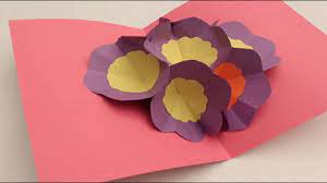 Diy 3d flower pop up card hello friends, thanks for watching this video. How To Make A 3d Flower Pop Up Greeting Card Youtube