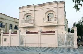اعلان عقارات فيلا جديدة طابقين في عجمان الحليو٢ واجهه حجر سوري شارع وسكه قريبه من الشارع الاسفلت 0502399992 خمس غرف نوم ماستر و House Styles House Mansions