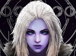 HD wallpaper: women, digital art, blue eyes, white hair, Mara Sov, Destiny  (video game)