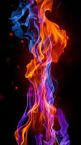 Fire flames blue red and yellow on a blue background. Blue And Red Fire Wallpapers Wallpaper Cave