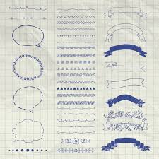Todos los marcos para word están diseñados para ser utilizados en tamaño de hoja a4, por lo tanto, no vas a tener. Conjunto De Negro Dibujados A Mano Elementos De Diseno De Doodle Rustico Bordes Decorativos Separadores Remolinos Resplandores Solares Las Burbujas Del Discurso Cintas Objetos En La Textura Del Cuaderno Arrugado Ilustracion Del
