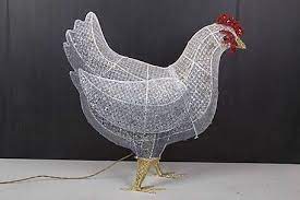 Red Shed Light Up Hen Christmas Lawn Ornament Lawn Ornament Mini Holiday Lights Christmas Projects