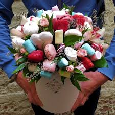 Send flowers online with cyber florist and give smiles. Send Inexpensive Food Bouquet Of Flowers Of Orchids Spray Roses And Sweets In A Designer Box Sweet No 811 To Order With Free Delivery In St Petersburg Moscow Russia