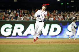Nats ss drops in a swinging bunt, and baseball gods definitely wanted this one to stay fair. Trea Turner Drives In 8 Runs During Nationals Big Comeback Win Over Marlins Backing The Pack