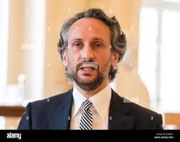 Hamburg, Germany. 28th Apr, 2017. Daniel Kuehnel, the director of the  Hamburg Symphony Orchestra, at a press conference at which the orchestras  new programme for 2017/2018 was presented in Hamburg, Germany, 28