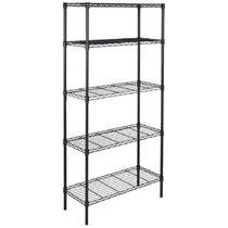 5 tier shelf metal storage racks and shelving rack wire storage shelves for garage metal storage shelving black epoxy steel wire shelving unit and. Kitchen Wire Rack Wayfair