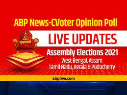 The exit polls were released at around 7 pm thursday after the polling for the eighth phase of west bengal elections concluded. Abp News Cvoter Opinion Poll 2021 Live Updates Tamil Nadu Kerala Assam Puducherry West Bengal Election Opinion Poll Results Bjp Tmc