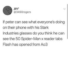 You've been absolutely infatuated with your childhood best friend peter sounds perfect wahhhh, i don't wanna. Peter Parker Imagine On Tumblr