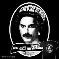 The origin of both the words and the music is obscure. God Save The Queen Shirtoid