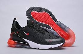 Nike Air Max 270 Black Red White Spectrum Men S Women S Running Shoes Nike Air Max Running Shoes For Men Air Max 270