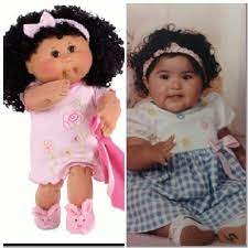 Coleco a/a preemies had brown tufts and caucasian preemies had tan or yellow tufts. Cabbage Patch Doll With Black Hair Promotions