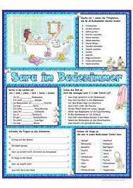 Sara Im Badezimmer Deutsch Lernen Deutsch Deutsch Als Fremdsprache