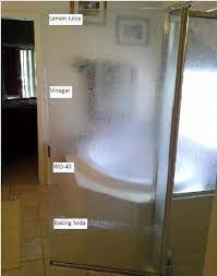 Leave for another hour and then rinse and scrub away the remaining scale. How To Get Rid Of Water Spots Lime Scale Clean Shower Doors Cleaning Shower Glass Cleaning Glass Shower Doors