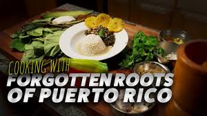 Starting from the latter part of the 19th century, the cuisine of puerto rico has been greatly influenced by the united states in the ingredients used in its preparation. Cooking With Forgotten Roots Of Puerto Rico Hoja De Malanga Youtube