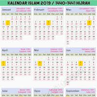 Maybe you would like to learn more about one of these? Kalendar Islam 2019 Masihi 1440 1441 Hijrah