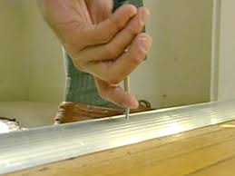Interior door threshold under door seal door threshold door draft stopper less than 15 in. How To Install A Door Threshold With Vinyl Bulb How Tos Diy