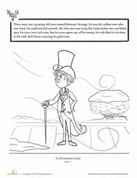 Christmas pictures to colour in and print. A Christmas Carol Worksheet Education Com