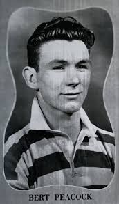 Bertie Peacock, 453 games for Celtic, 50 goals, captain of the 7-1 league  cup winning team v the now defunct rangers.