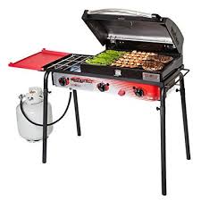I did some cooking on the camp chef pro 60x in the woods last week, and i was very impressed. Camp Chef Big Gas 3 Burner Grill Black Red