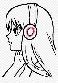 Image of basic anime drawing at paintingvalley com explore. Clipart Royalty Free Stock Anonymous Drawing Girl Anime Girl Drawing Easy Hd Png Download Vhv