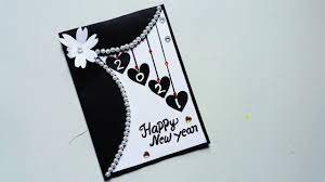 Happynewyear #handmadecard #cardmaking #papercraft #artandcraft #easycard #diycraft #easycraft #howtomake. Happy New Year Card Making Easy 2020 New Year Card Making Handmade How To Make New Year Card Youtube