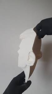 David Bowie 1:1Scale Face Sculpture White Resin