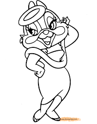 Zipper and monty coloring page | free printable coloring pages. Disney Chip And Dale Coloring Pages Free