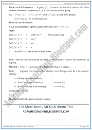 Groups Theory Definitions And Formulae Mathematics 11th Group Theory Theory Definition Mathematics