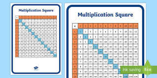 free multiplication square 12 by 12 ks1 resource