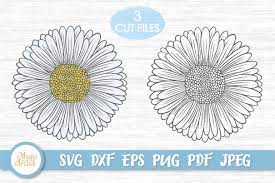Download Daisy Svg Daisy Flower Svg Gerber Svg Daisy Cricut Flower Svg By Magicartlab Thehungryjpeg Com