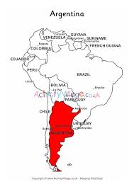 Interactive map of la argentina: Argentina On Map Of South America