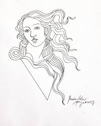 Line Drawing Birth Of Venus Tattoo Minimal Drawing Of Botticelli S The Birth Of Venus Tattoo Sketch Tattoo Botticelli Pen Artoninstagram Matea Venus Tattoo Drawings Minimal Drawings