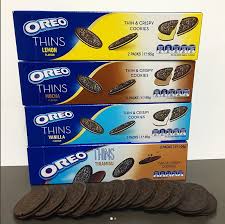 Oreo Thins Lemon Tiramisu Vanilla Mocha Oreo Thins Oreo Crispy Cookies
