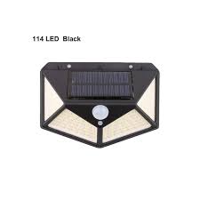 114 Led Solar Light Pir Motion Sensor Outdoor Solar Lamp Ip65 Waterproof Wall Light Solar Sunlight Powered Garden Street Light W Lampshade Color 3 Modes 114 Led