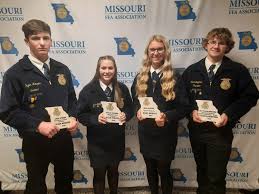 Four Marshfield FFA students recognized with area proficiency awards