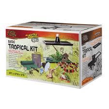 Amazon Com Zilla Tropical Reptile Starter Kit 10 With Light And Heat Pet Supplies Starter Kit Reptiles Starter