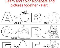 Alphabet Part I Coloring Printable Page For Kids Alphabets Printables Al Preschool Alphabet Printables Preschool Coloring Pages Alphabet Worksheets Preschool