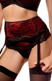 Marked medium but would say it fits a large. Seductive Black Red Garter Belt Catherine Iii By Paripari Bras4you Com