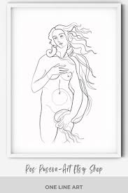 Line Drawing Birth Of Venus Tattoo The Birth Of Venus One Line Art One Line Drawing Abstract Line Art Minimalist Line Art Single Line Art One Line Print In 2020 Art Abstract Line Art Line Art