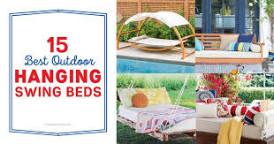 Yet another my outdoor plans option is this backyard diy yard swing. 15 Best Hanging Swing Beds Home Decor Outdoor Living Ideas