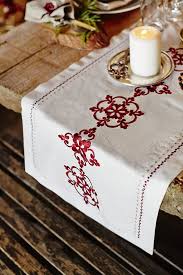 Embroidered Table Runner Embroidered Table Runner Christmas Table Runner Christmas Applique Designs