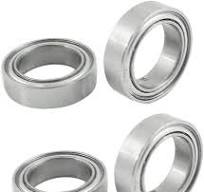 uxcell 4pcs 15mm x 10mm x 4mm Double Shielded Ball Bearing for RC Model