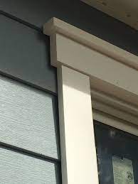 Azek Trim For Bay Window Looks Much Nicer Than Just Having Siding Wrapped Around It Below T Window Trim Exterior Farmhouse Window Trim Exterior House Colors