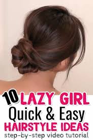 Easy Hairstyles For Medium To Long Hair Quick Diy Hairstyle Ideas For School Work Beginners Quick Diy Hairstyles Easy Hairstyle Video Lazy Girl Hairstyles