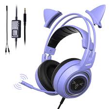 Pastel Purple Gaming Headset Lavender Gaming Setup Best Gaming Headset Gaming Headphones Headphones